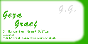 geza graef business card